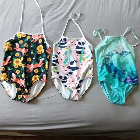 Cat & Jack Other - Lot of three girls swimsuits 6x-8
